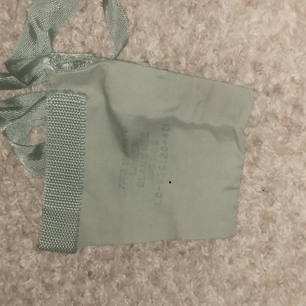 Army ammunition and blanks bag